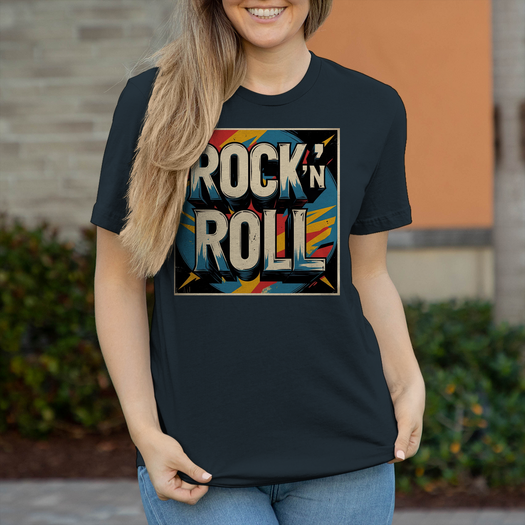 Damen T-Shirt Rock