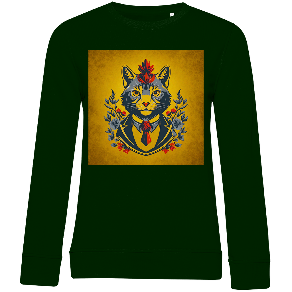 Damen Premium Bio Sweatshirt Cats