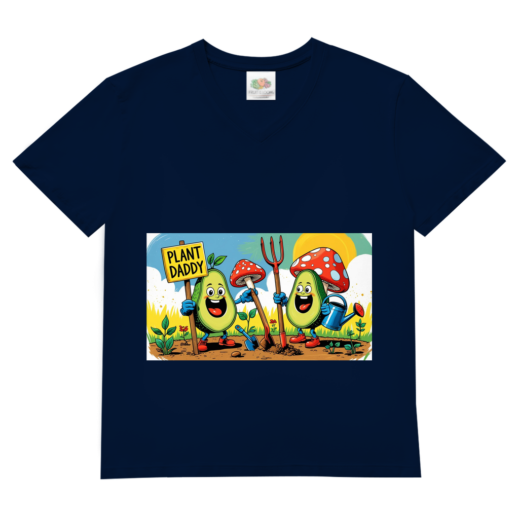 Herren Basic V-Neck T-Shirt Gartenpappa
