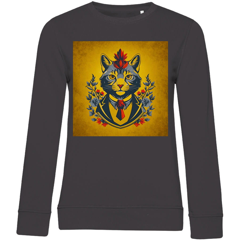 Damen Premium Bio Sweatshirt Cats