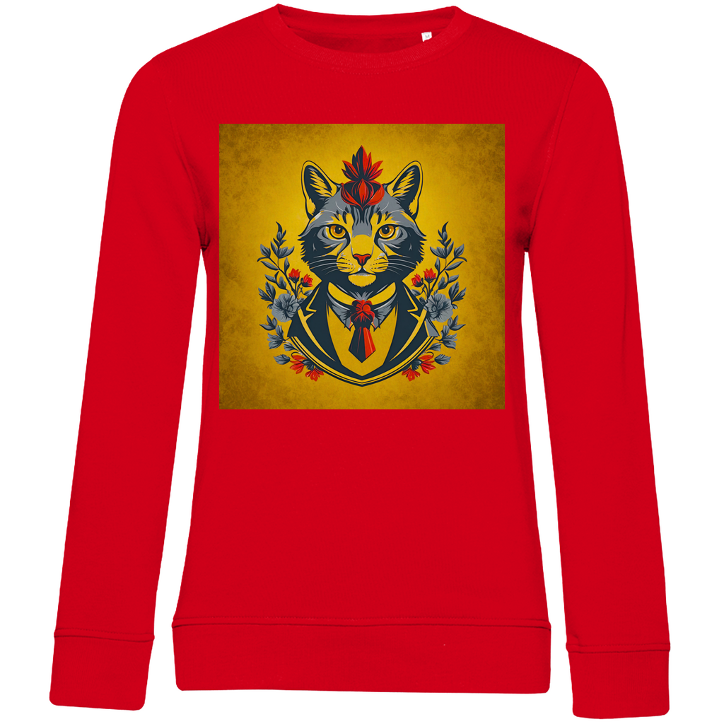 Damen Premium Bio Sweatshirt Cats