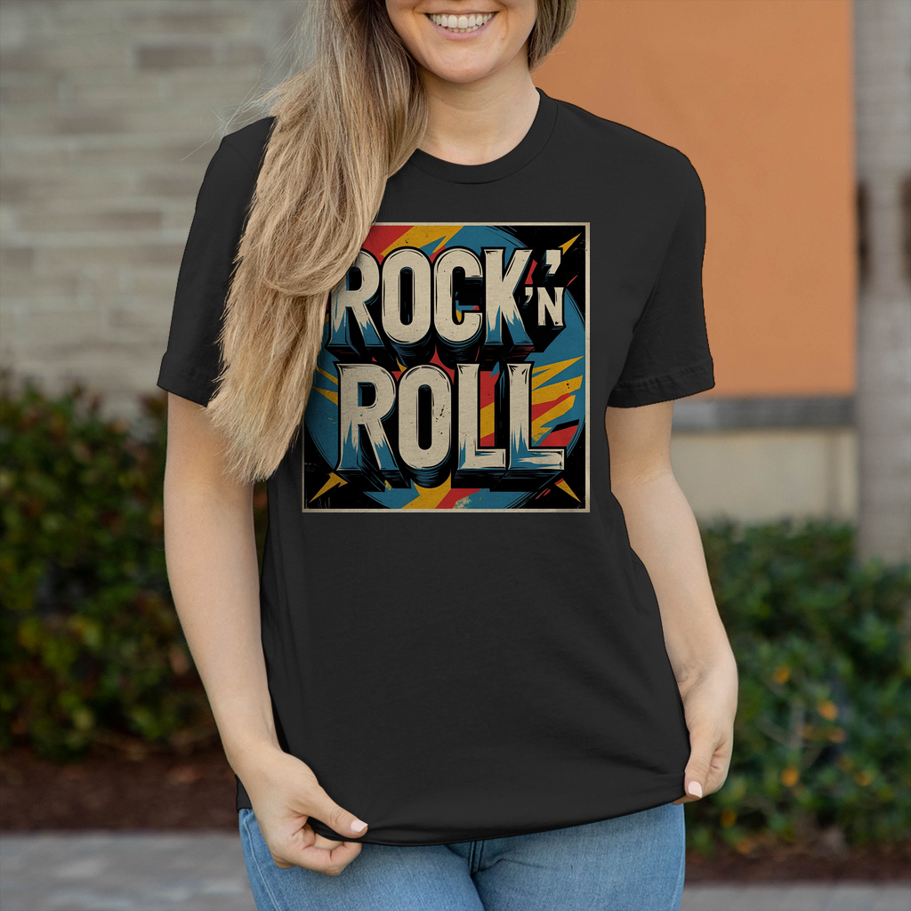 Damen T-Shirt Rock