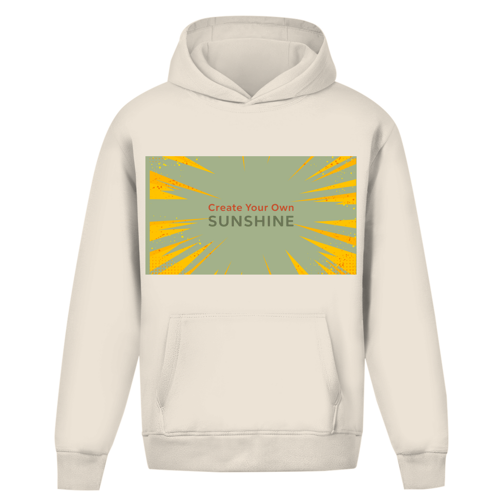 Oversize Hoodie Ohne Kordel Sunshine