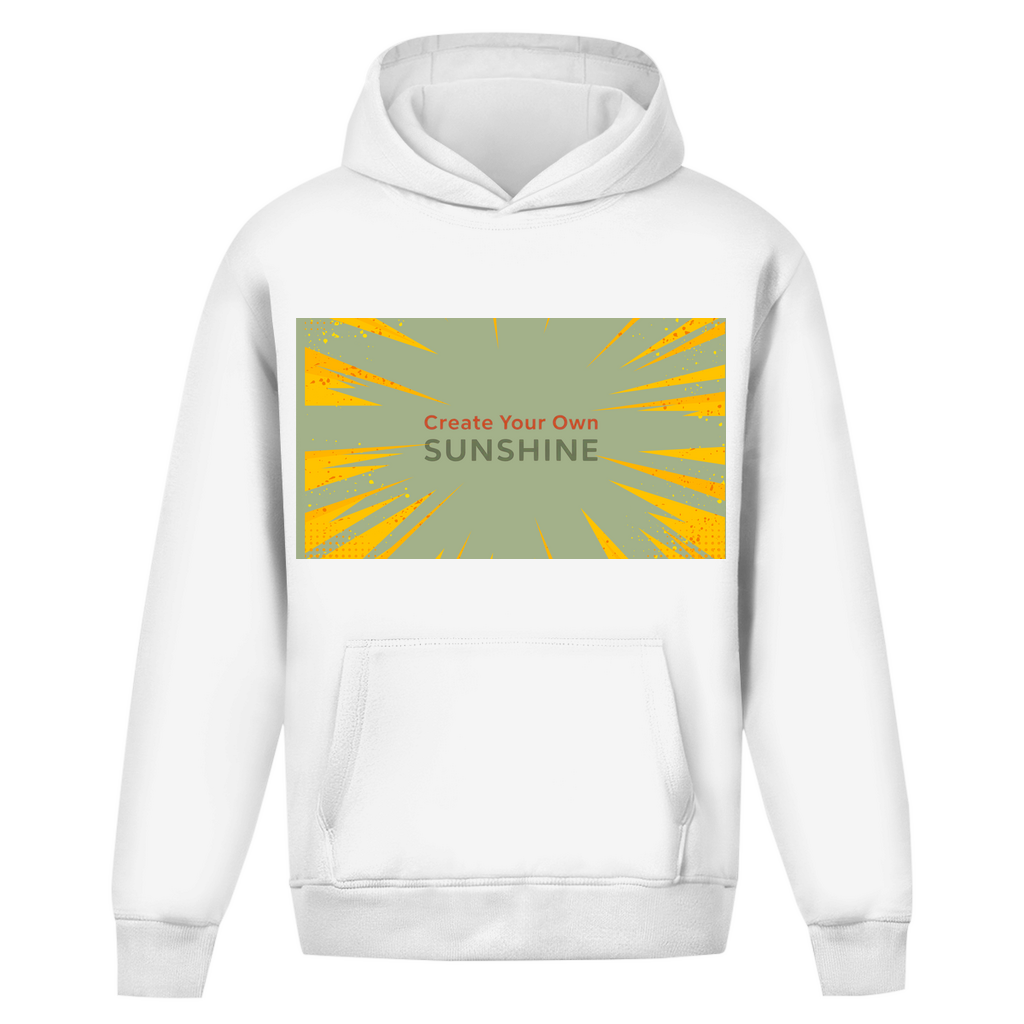 Oversize Hoodie Ohne Kordel Sunshine