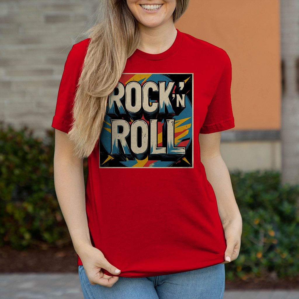 Damen T-Shirt Rock