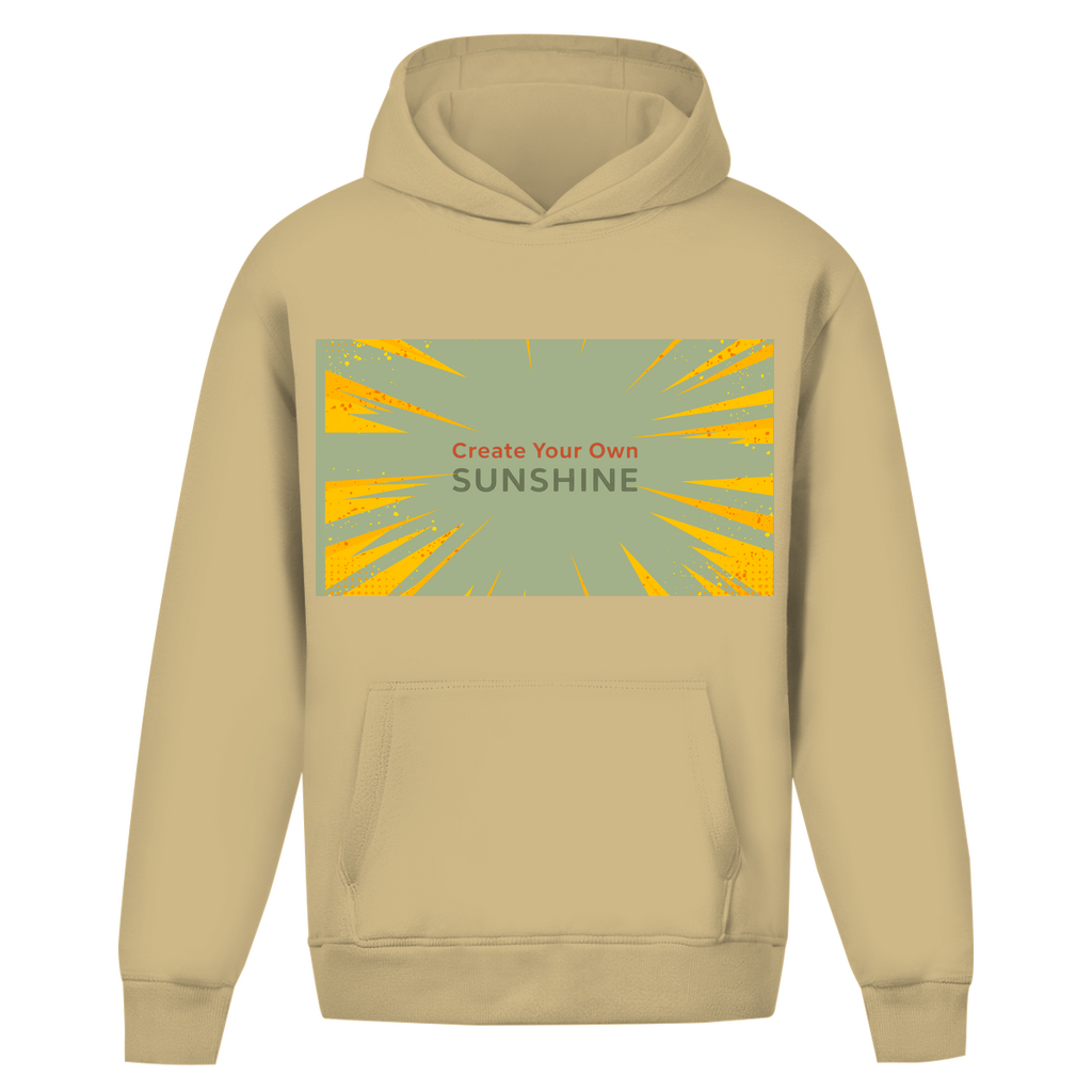 Oversize Hoodie Ohne Kordel Sunshine