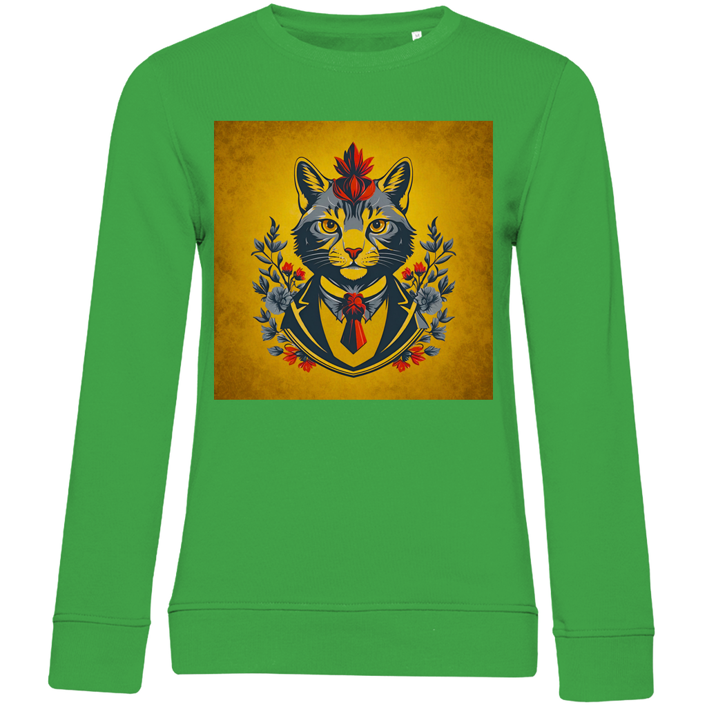 Damen Premium Bio Sweatshirt Cats