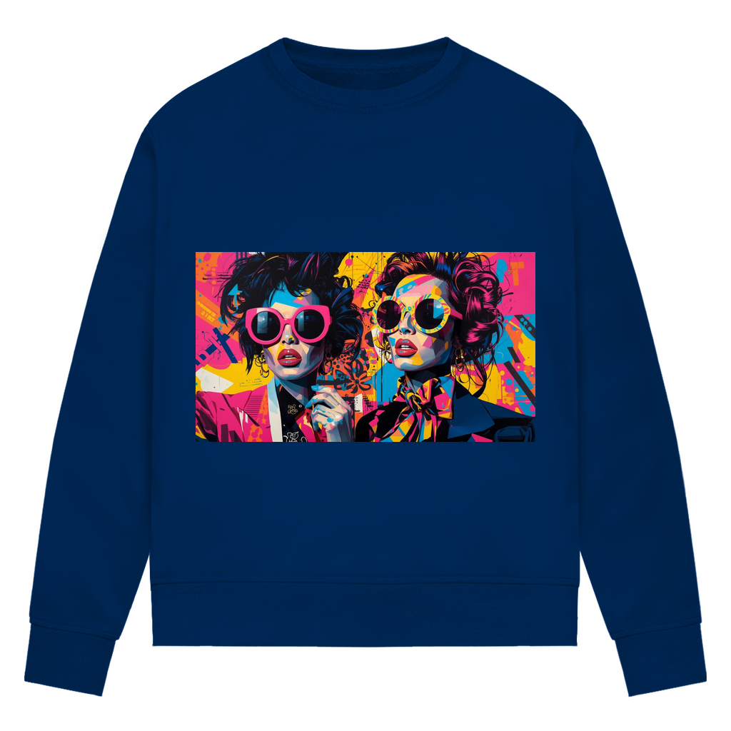 Damen Premium Bio Sweatshirt Sunglass