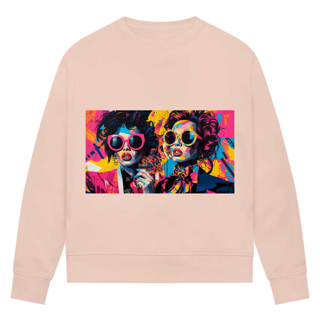 Damen Premium Bio Sweatshirt Sunglass