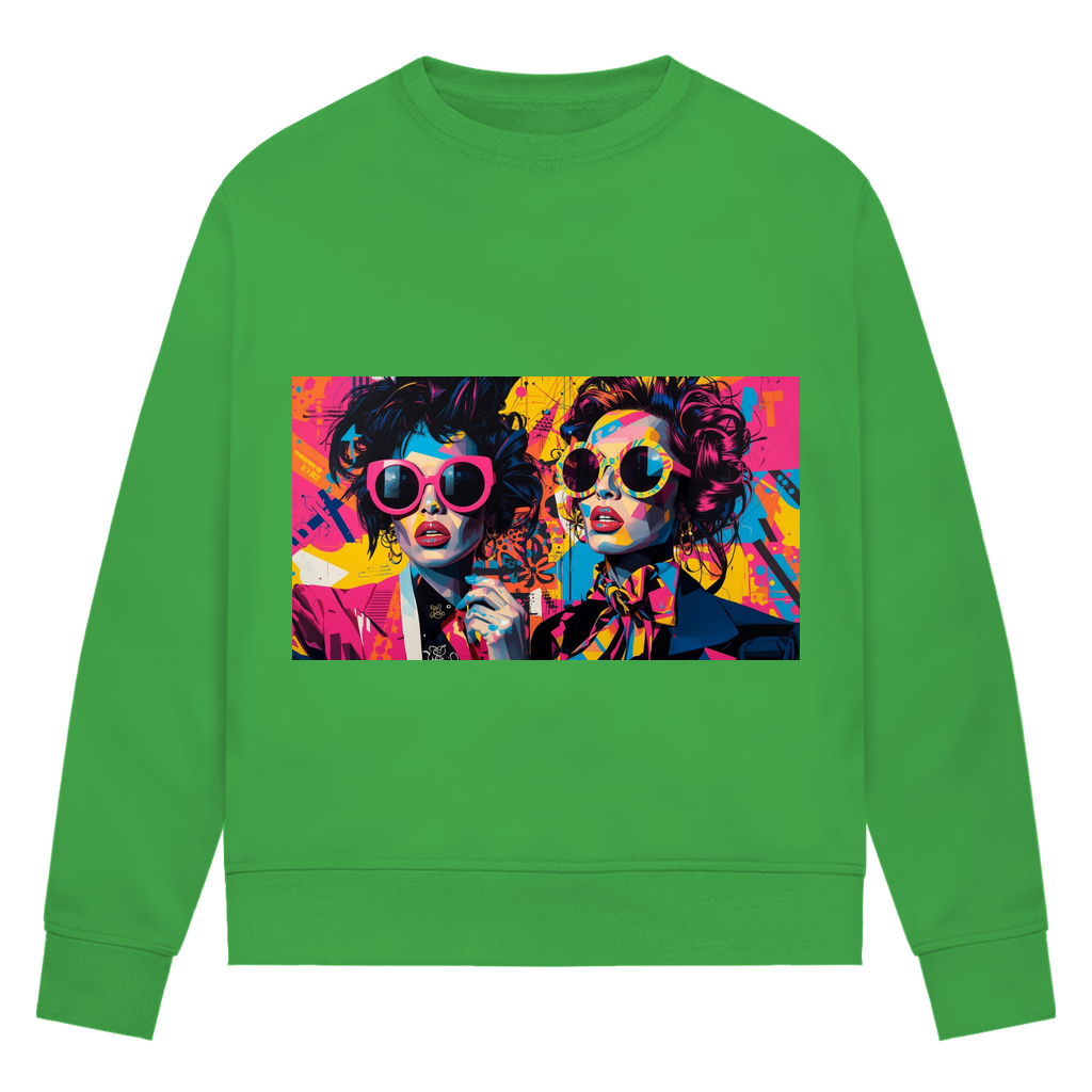 Damen Premium Bio Sweatshirt Sunglass