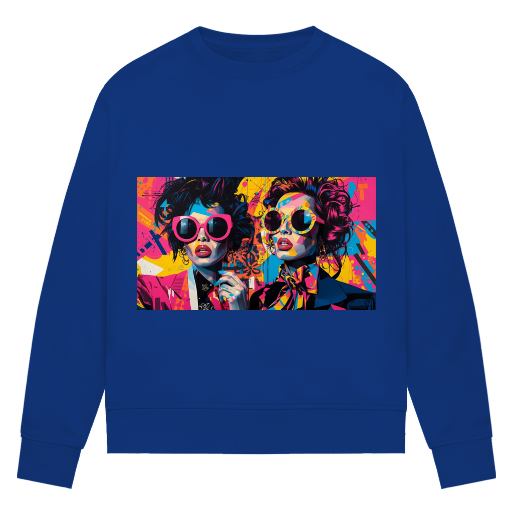 Damen Premium Bio Sweatshirt Sunglass