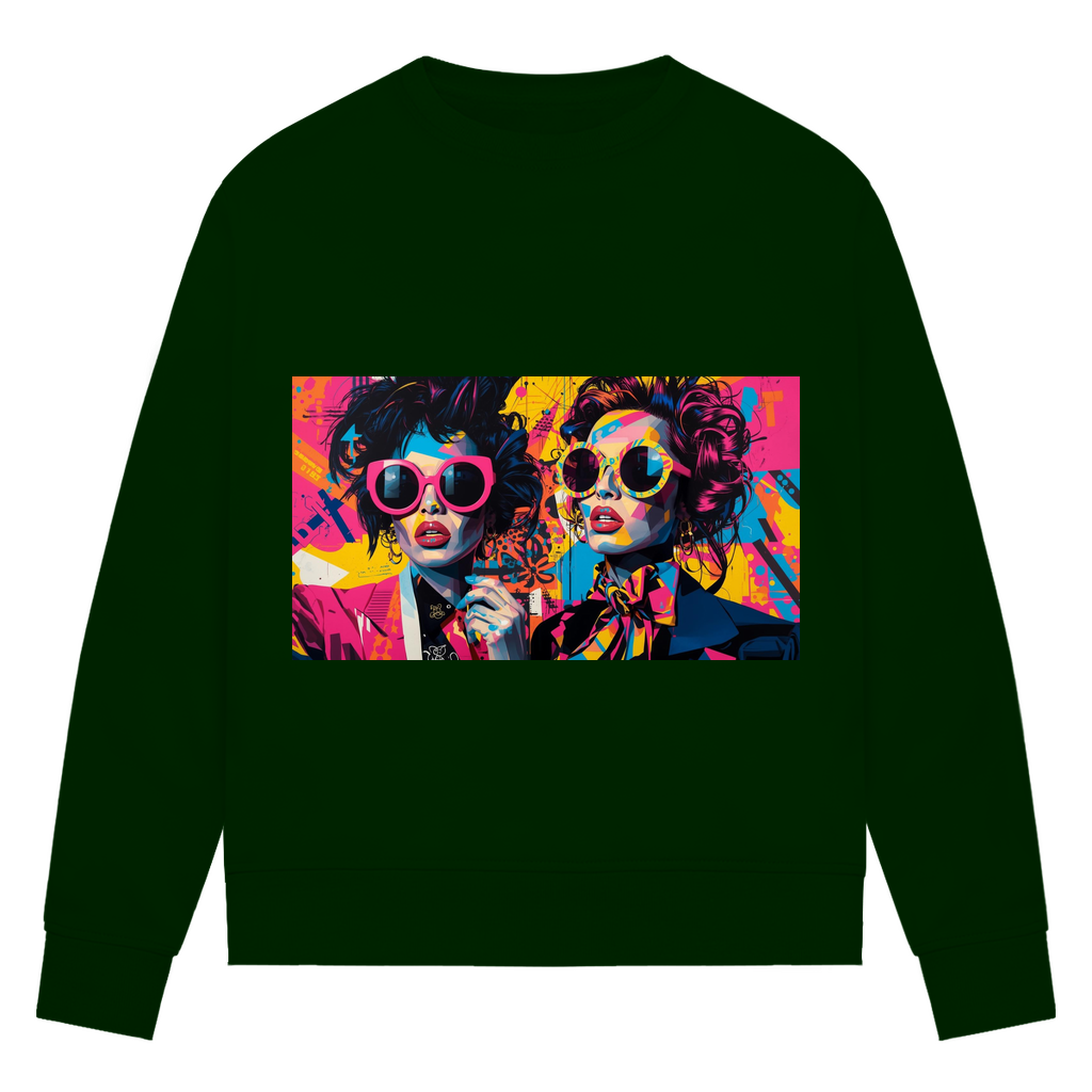 Damen Premium Bio Sweatshirt Sunglass