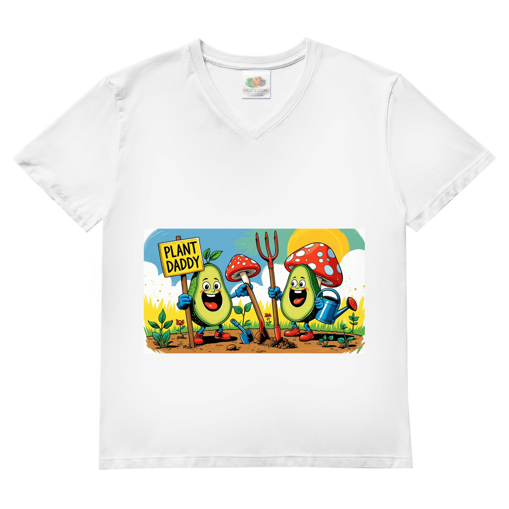 Herren Basic V-Neck T-Shirt Gartenpappa