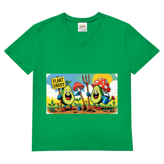 Herren Basic V-Neck T-Shirt Gartenpappa