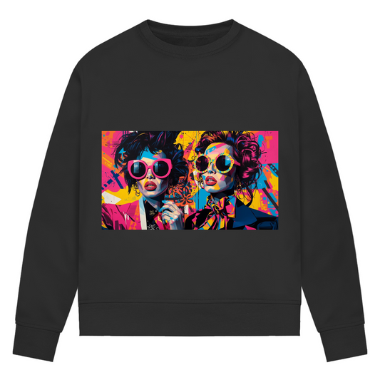 Damen Premium Bio Sweatshirt Sunglass