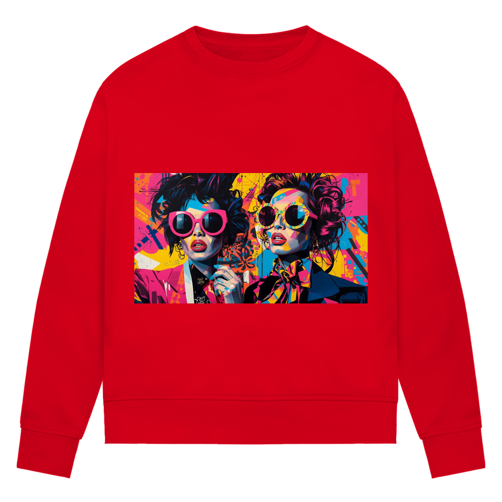 Damen Premium Bio Sweatshirt Sunglass